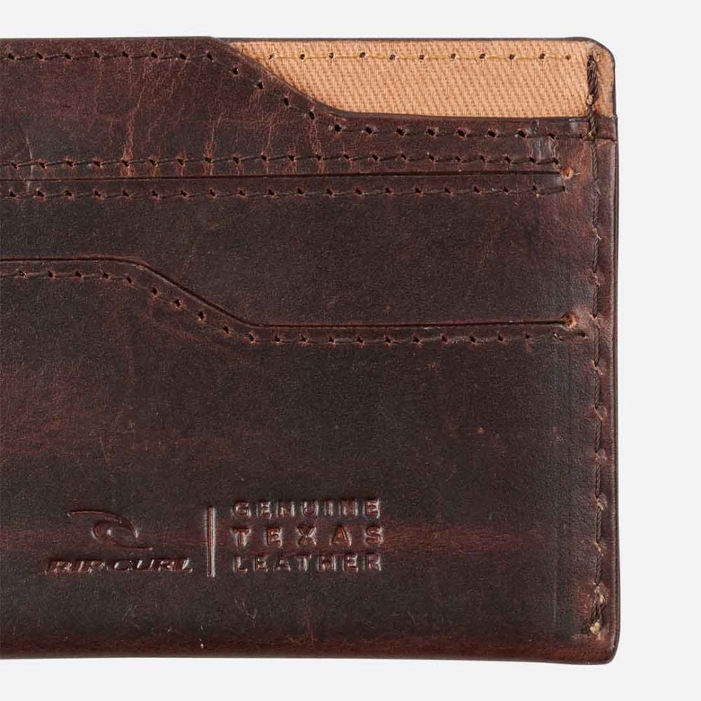 Rip Curl Texas RFID Sleeve Wallet in Brown