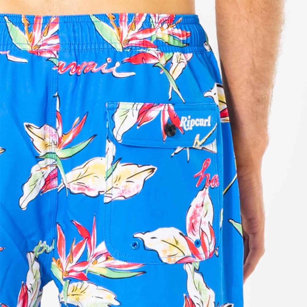 Rip Curl Hawaii Tropics Volley Short in Deep Blue