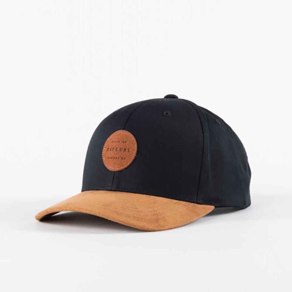 Rip Curl Trestles Snapback Cap in Black/Tan