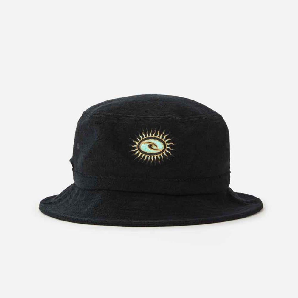 Rip Curl Rock Solid Bucket Hat in Washed Black