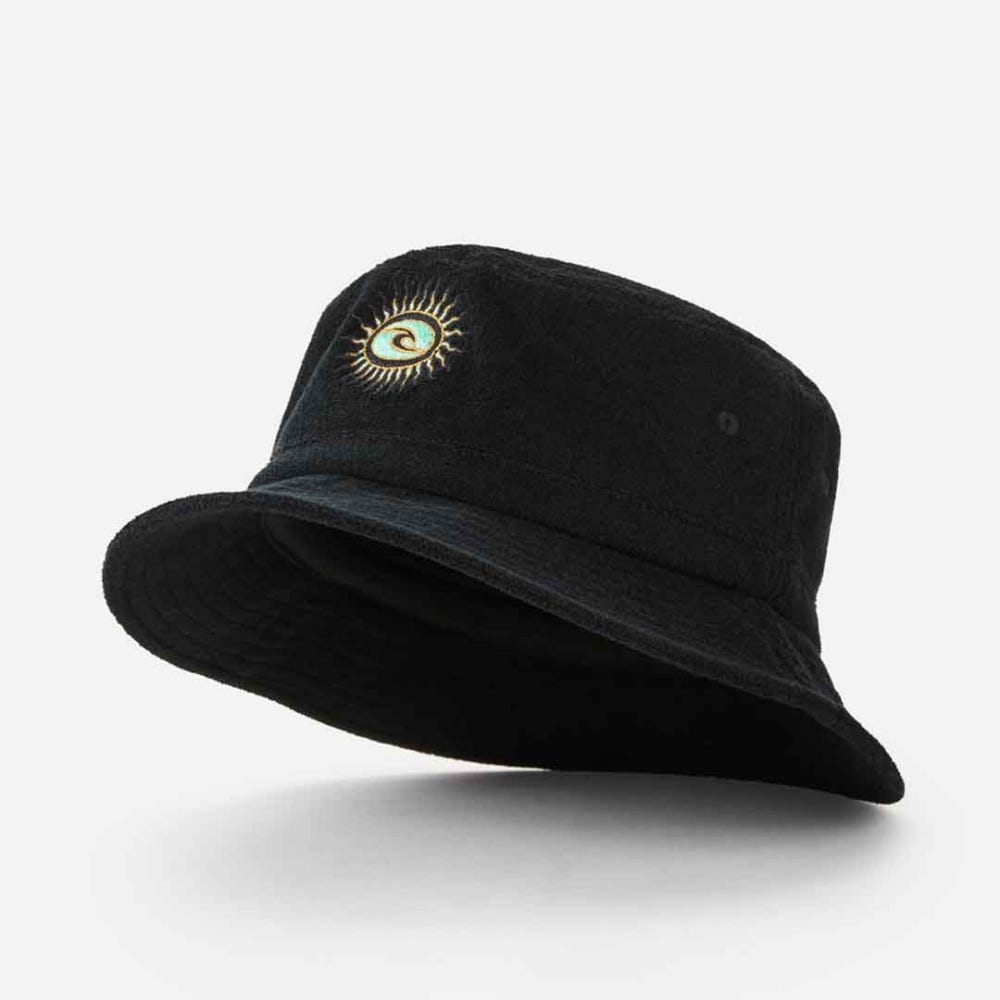 Rip Curl Rock Solid Bucket Hat in Washed Black