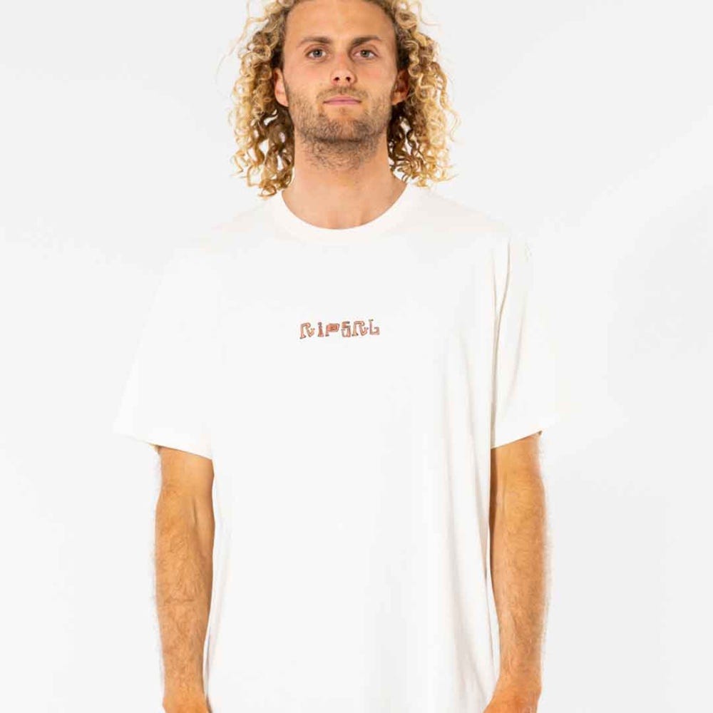 Rip Curl Rock Solid Gallery T-Shirt in Bone