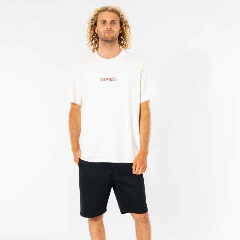 Rip Curl Rock Solid Gallery T-Shirt in Bone