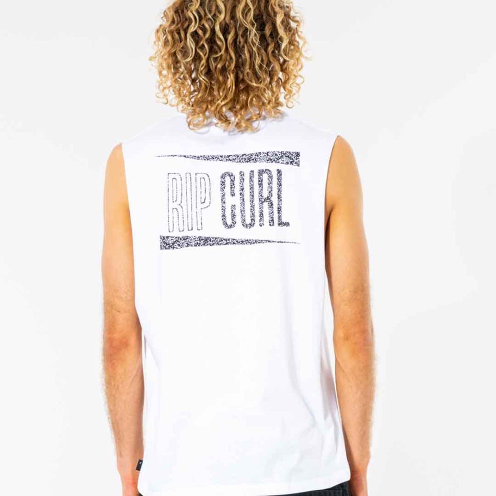 Rip Curl Wedge Muscle Tank Top in White