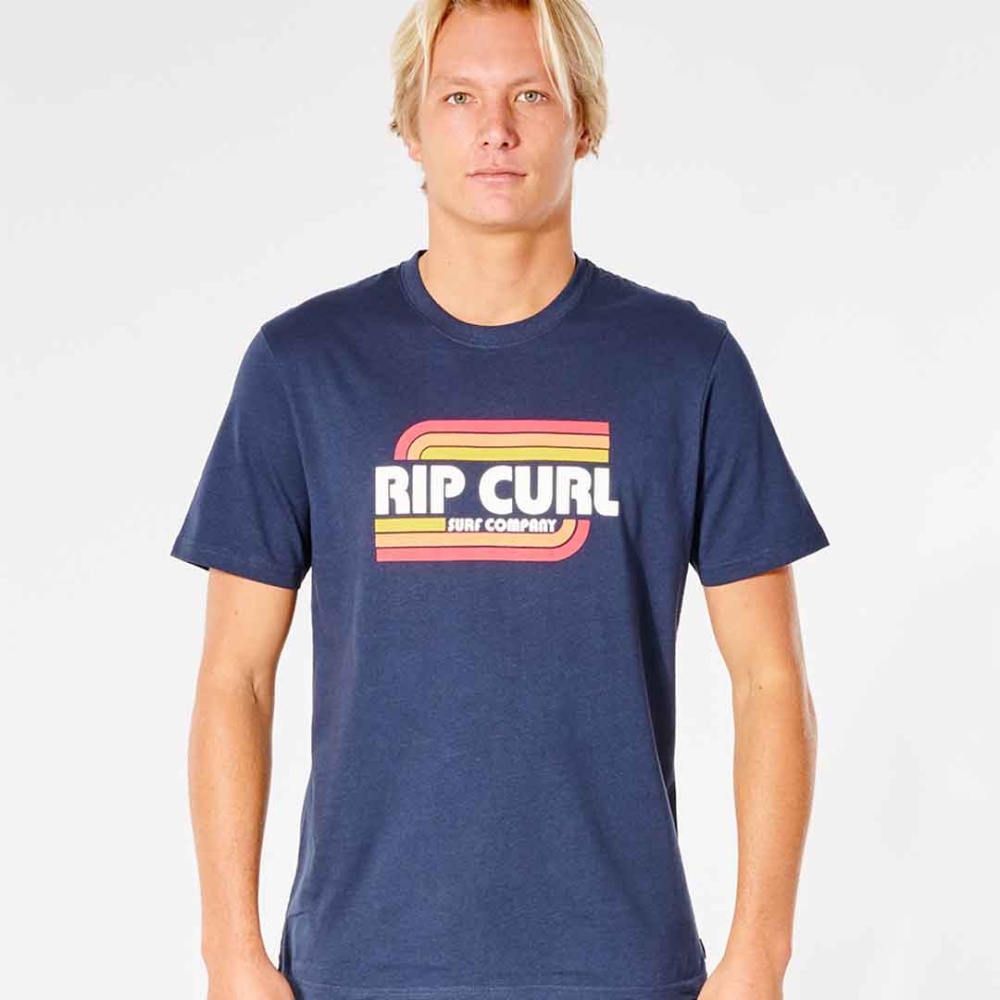 Rip Curl Surf Revival Yeh Mumma T-Shirt in Navy