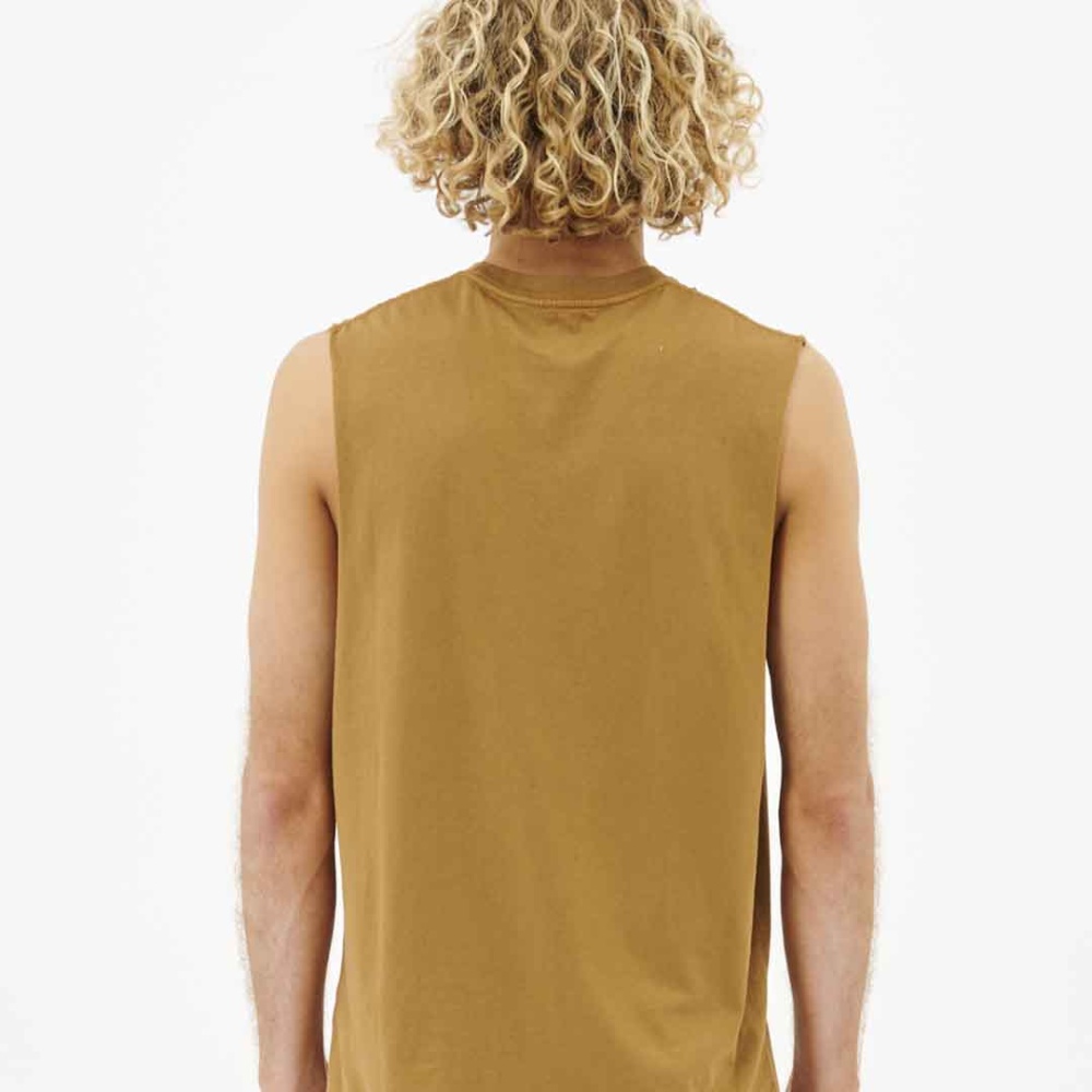 Rip Curl Plain Wash Muscle Tank in Gold