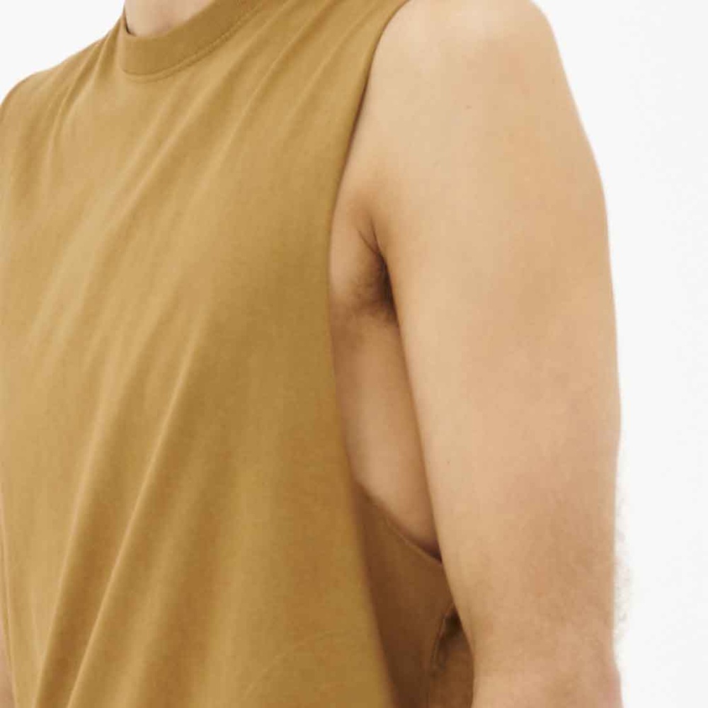 Rip Curl Plain Wash Muscle Tank in Gold