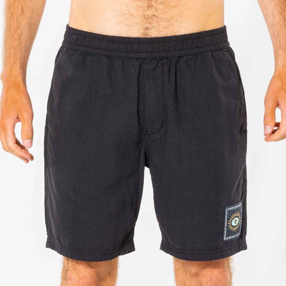 Rip Curl Rock Solid 18" Volley Walkshort in Washed Black