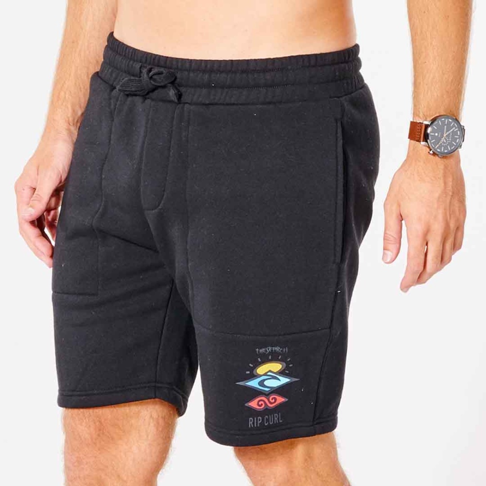 Rip Curl Search Icon 19" Trackshort in Black