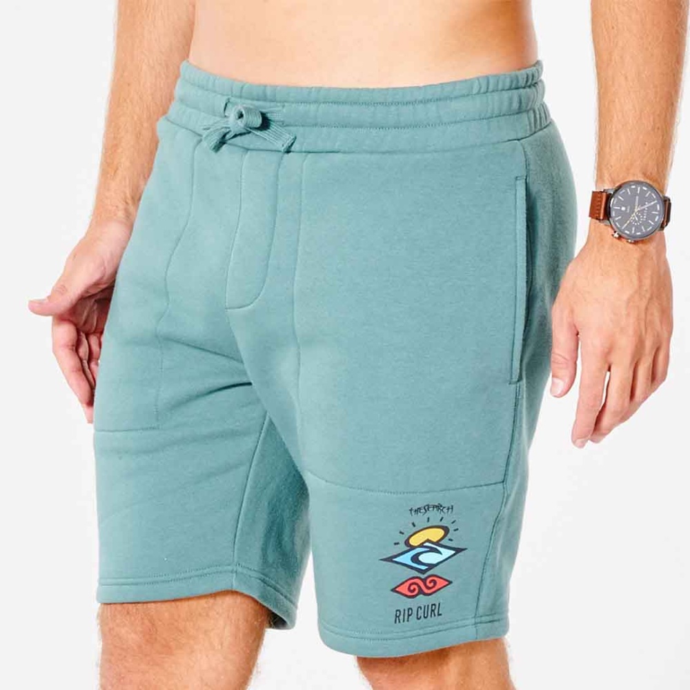 Rip Curl Search Icon 19" Trackshort in Muted Green