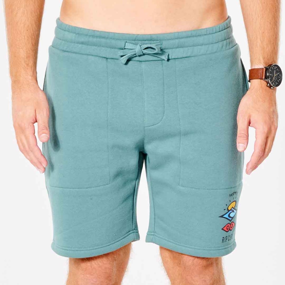 Rip Curl Search Icon 19" Trackshort in Muted Green
