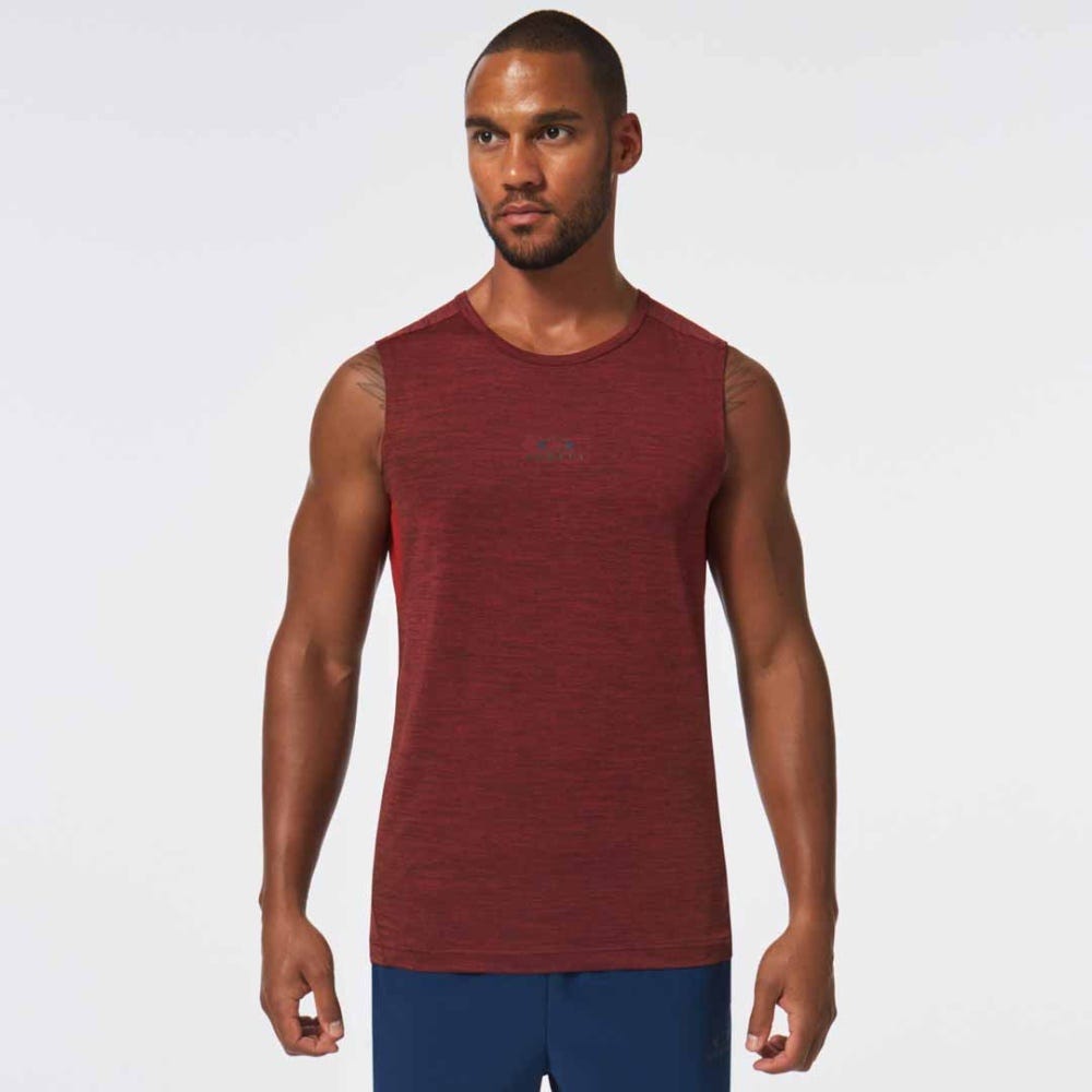Oakley O Fit RC Sleeveless Tank Top in Iron Red Heather