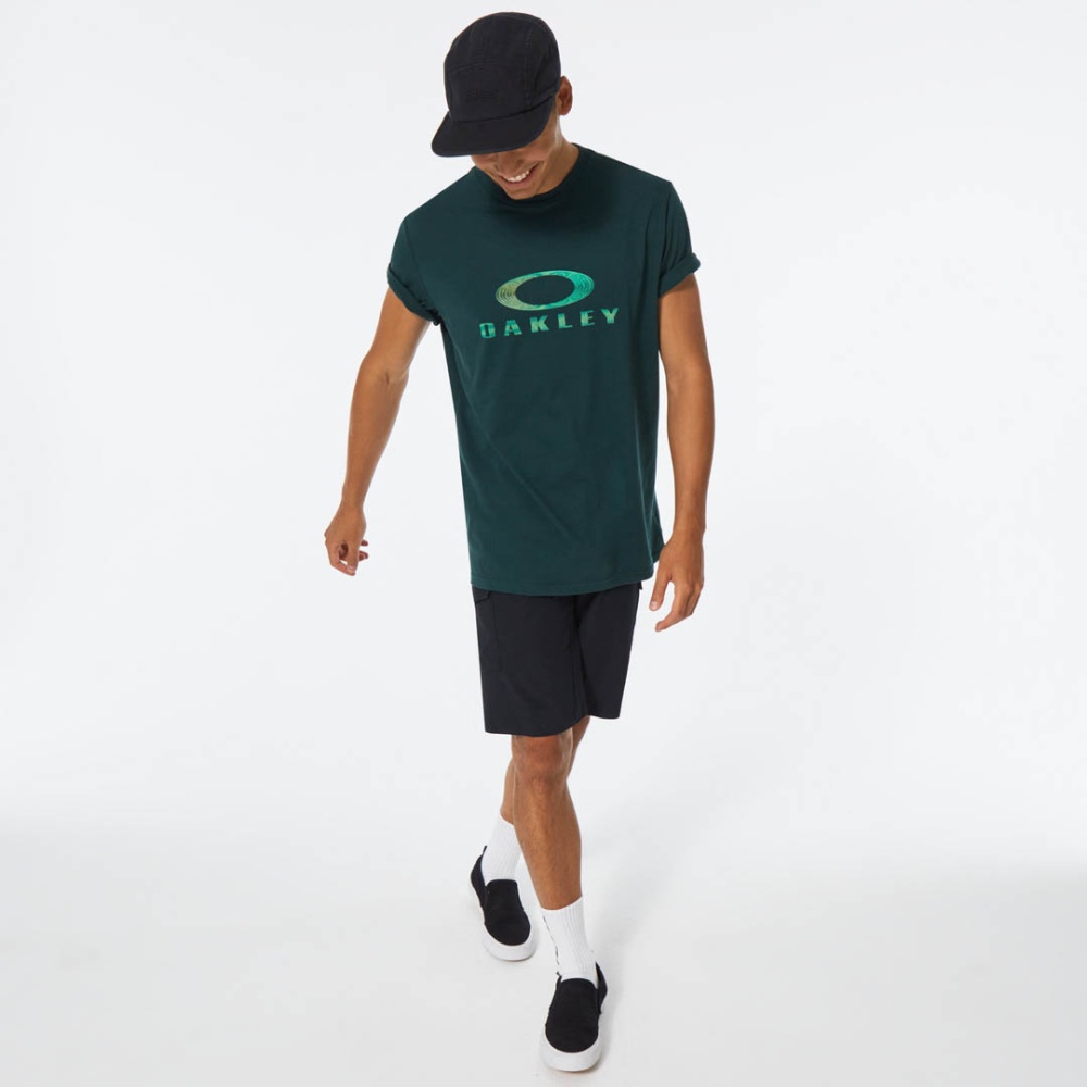 Oakley Planetary Ring Bark T-Shirt in Hunter Green