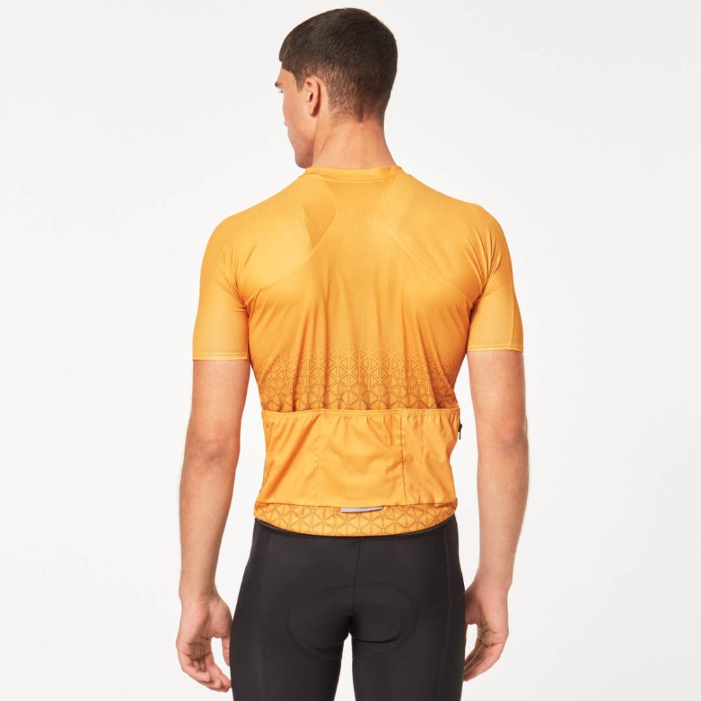 Oakley Endurance Packable Jersey for Cycling in Amber Yellow