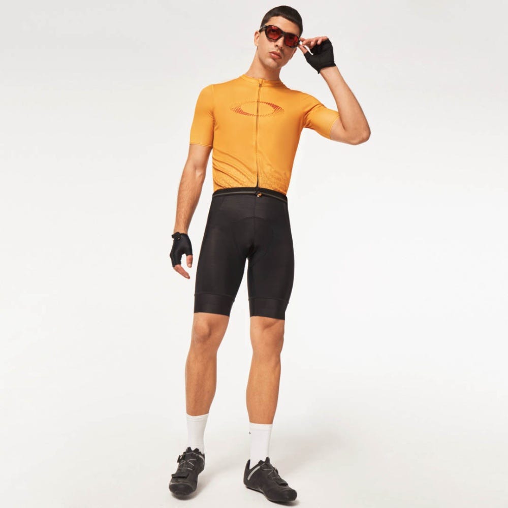 Oakley Endurance Packable Jersey for Cycling in Amber Yellow