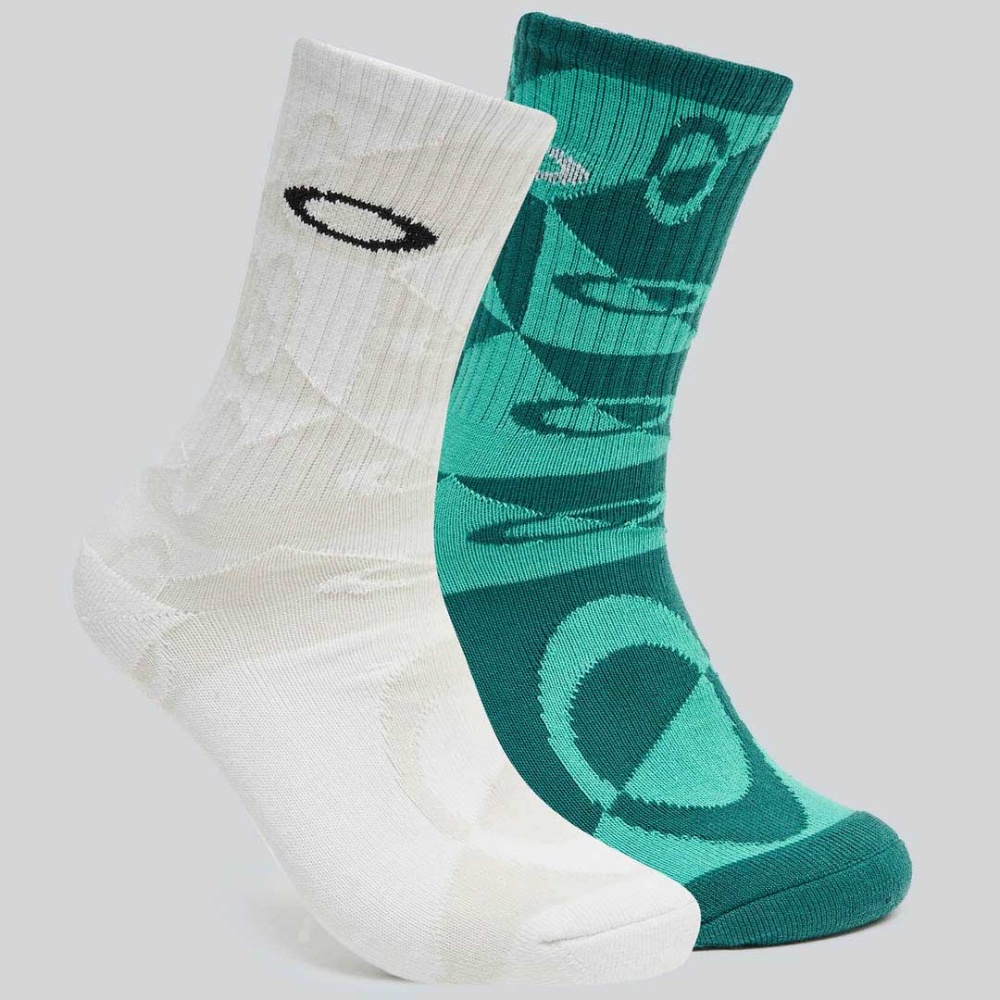 Oakley Match Ellipse Socks (2 Pcs) in White