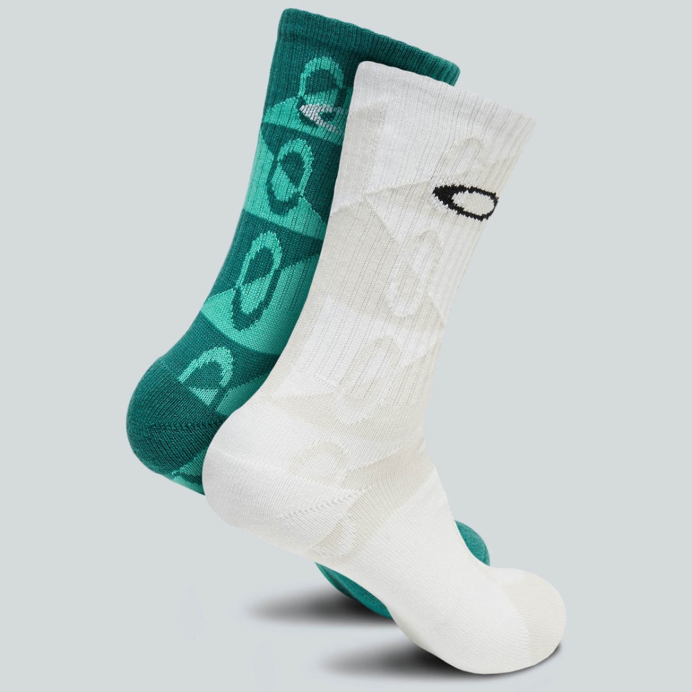 Oakley Match Ellipse Socks (2 Pcs) in White