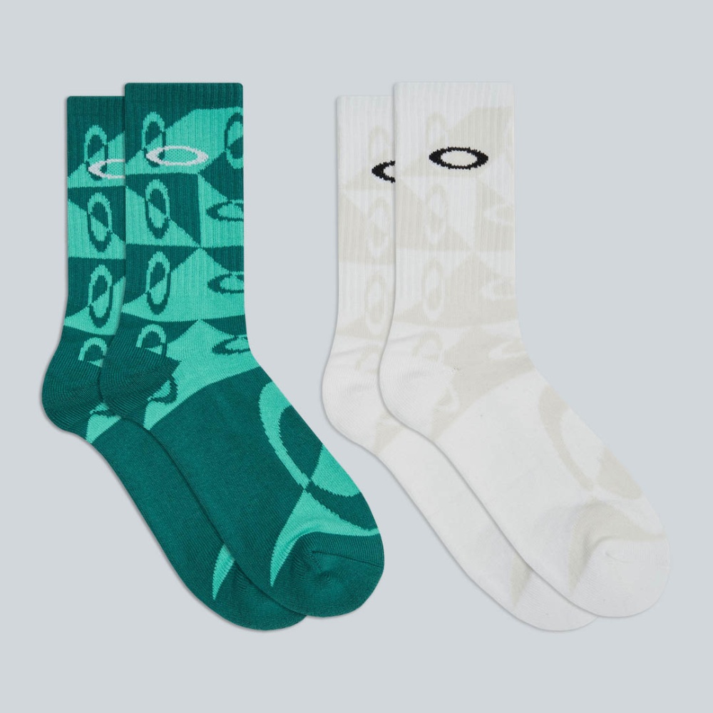 Oakley Match Ellipse Socks (2 Pcs) in White