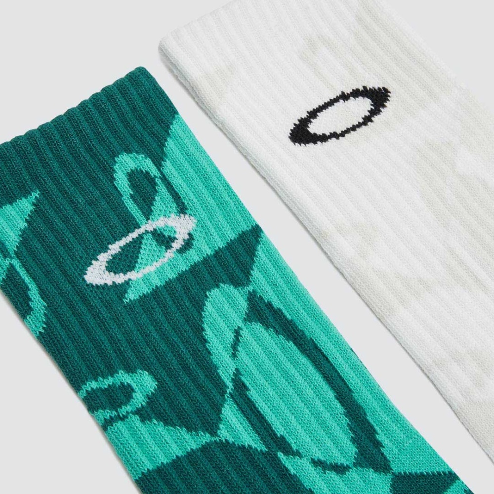 Oakley Match Ellipse Socks (2 Pcs) in White
