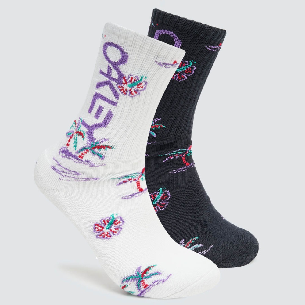 Oakley Paradise B1B Crew Sock  (2 Pcs) in White