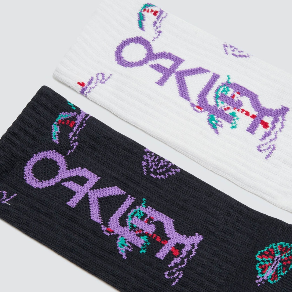 Oakley Paradise B1B Crew Sock  (2 Pcs) in White