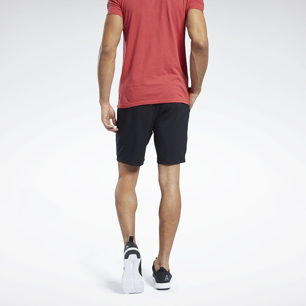 Reebok Workout Ready Graphic Shorts In Black