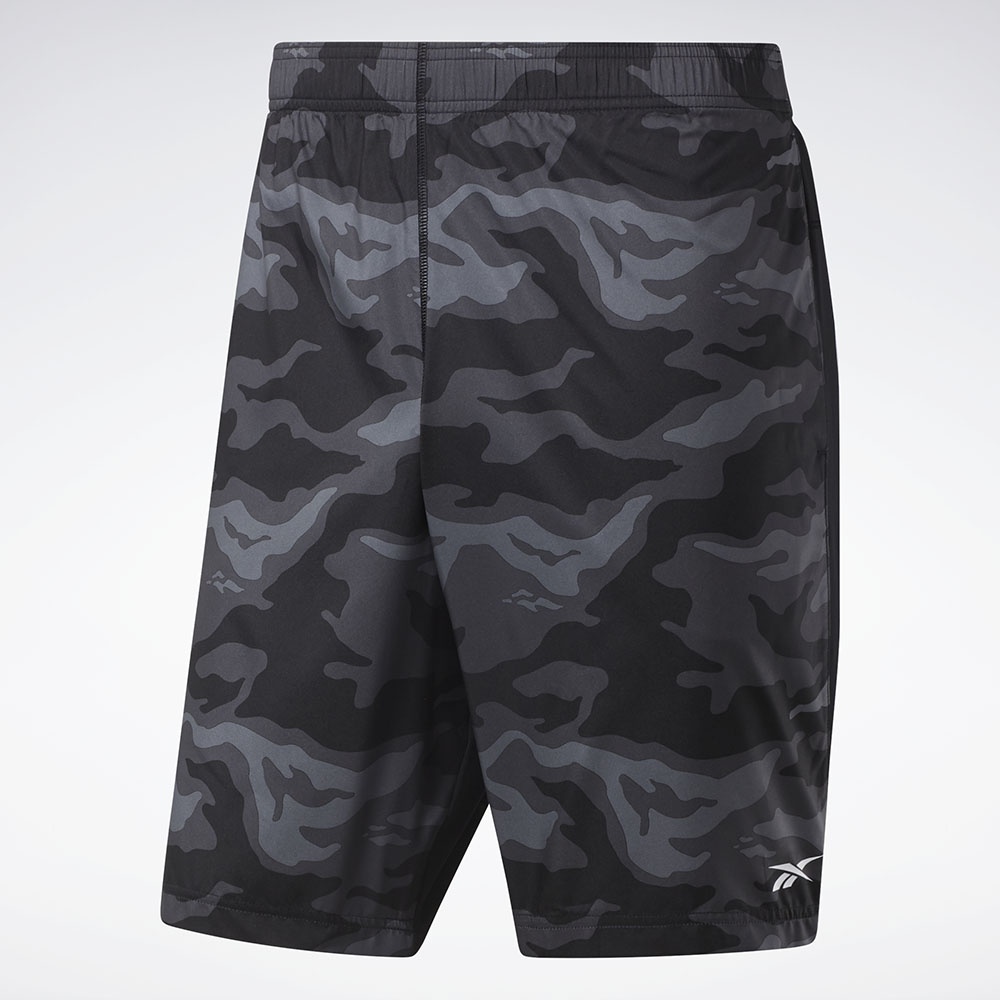 Reebok Workout Ready Graphic Shorts In Black