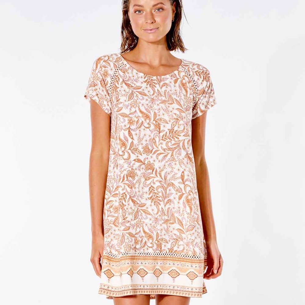 Rip Curl Lunar Tides Shift Dress in Nude