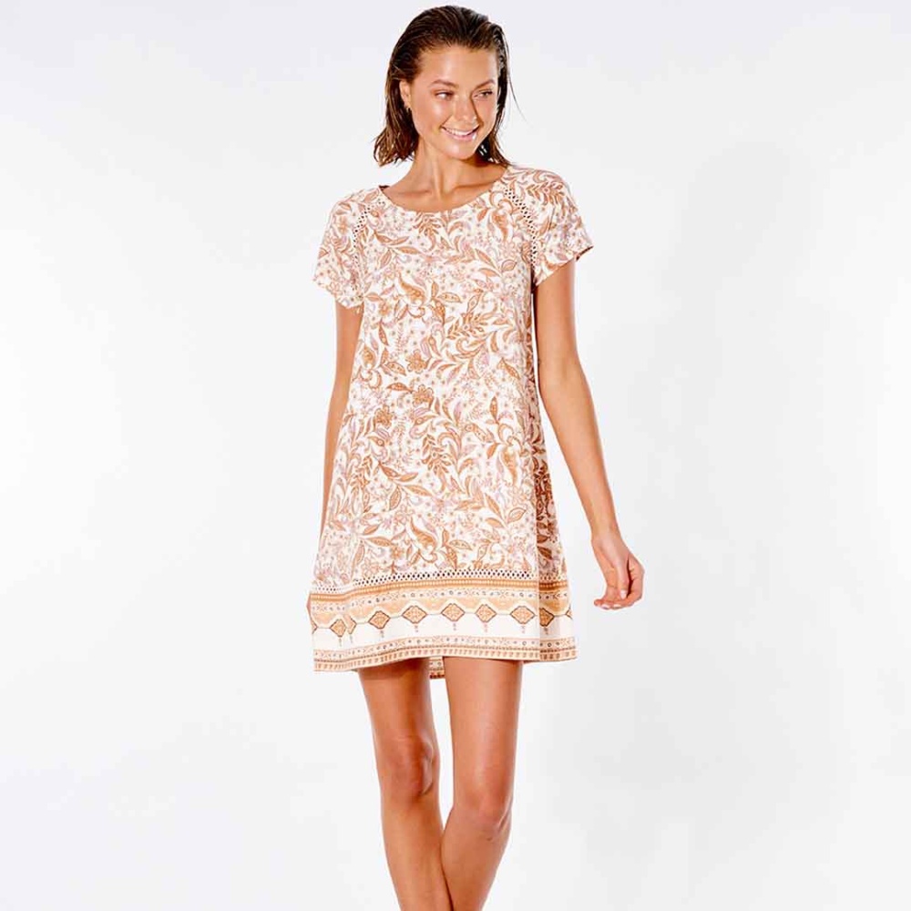 Rip Curl Lunar Tides Shift Dress in Nude