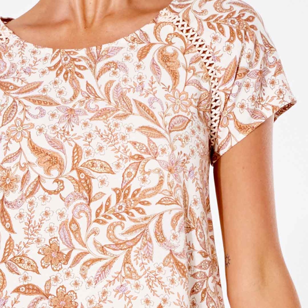 Rip Curl Lunar Tides Shift Dress in Nude