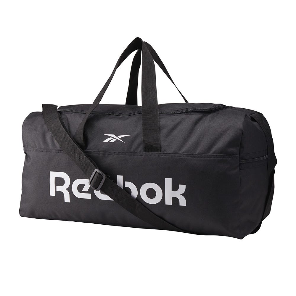 Reebok Active Core Grip Duffle Bag Medium In Black/Black