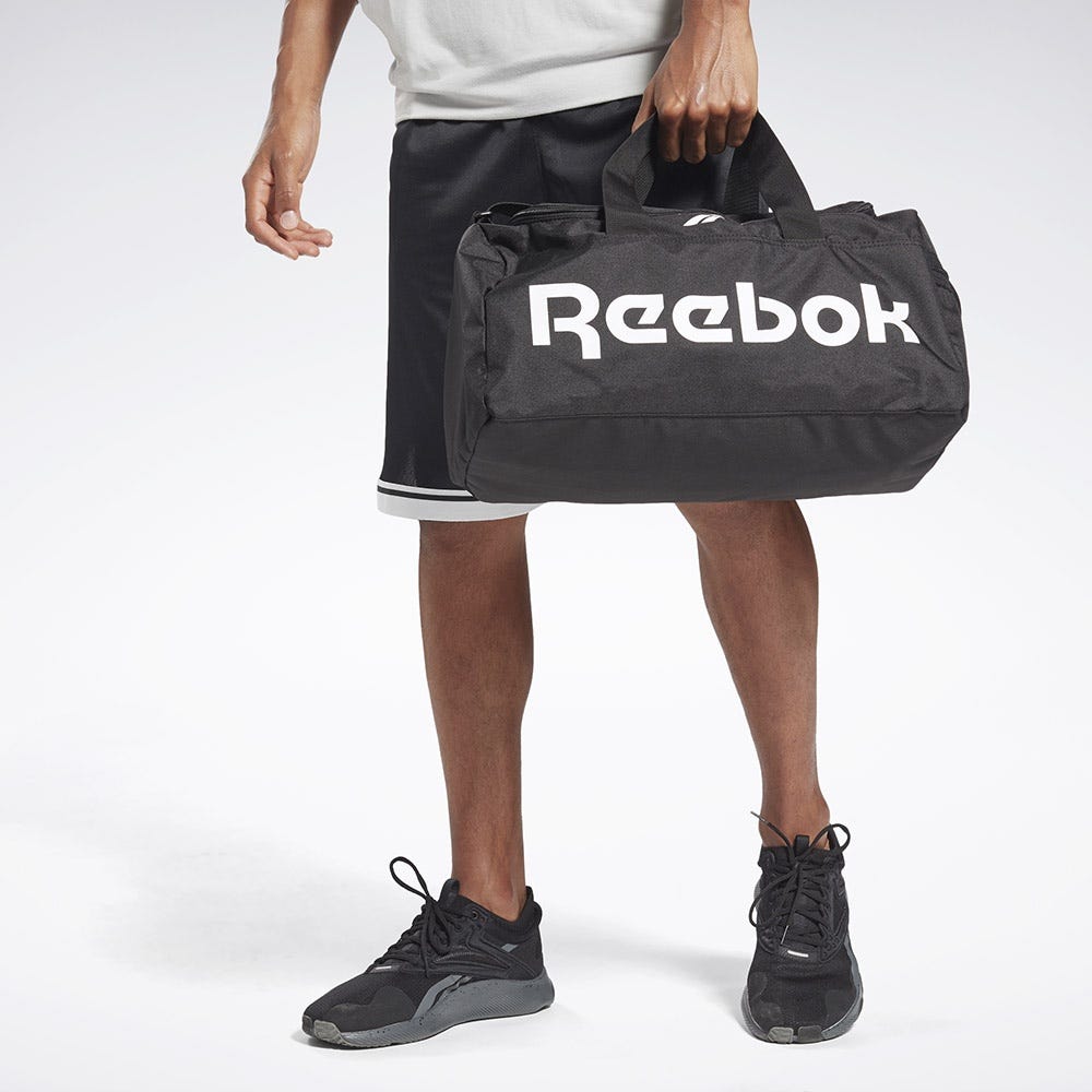 Reebok Active Core Grip Duffle Bag Small In Black/White