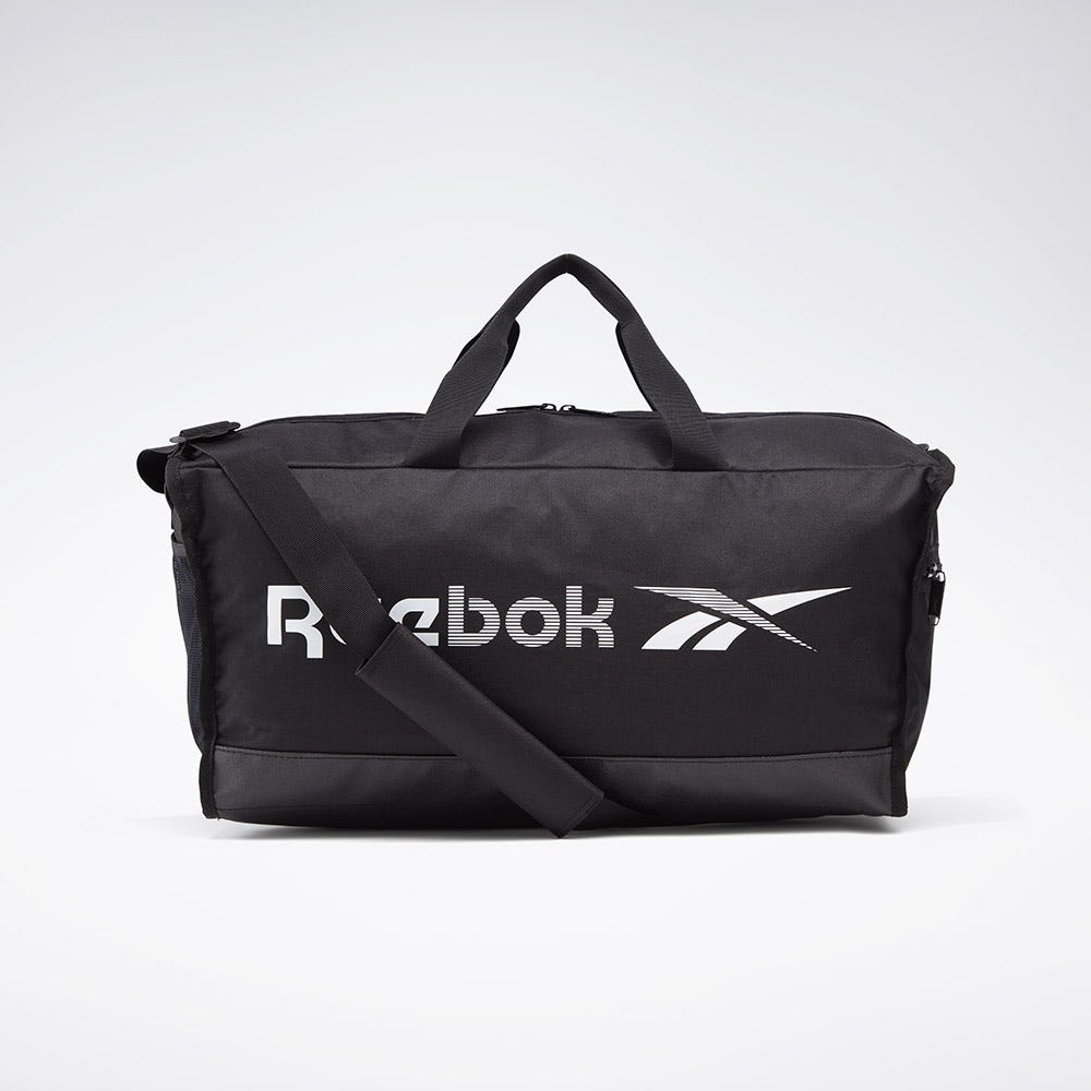 Reebok Training Essentials Grip Bag Medium In Black/White