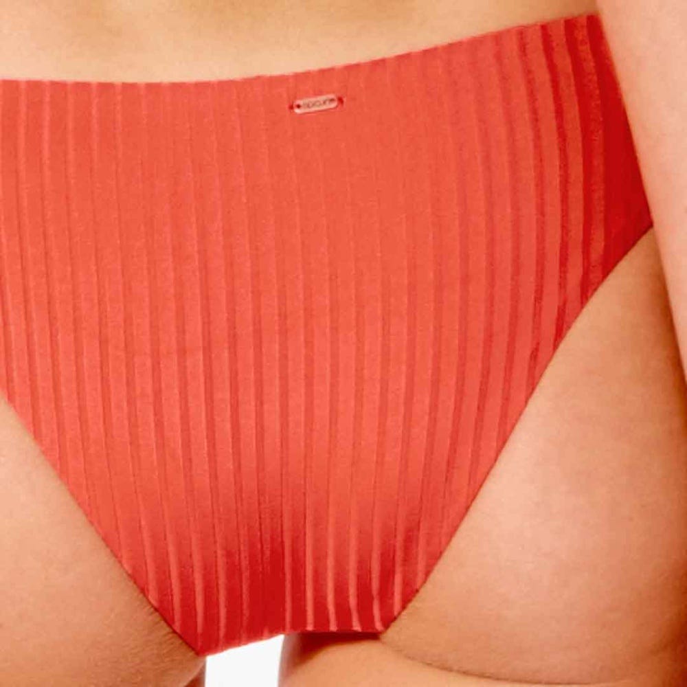 Rip Curl Premium Surf Cheeky Coverage Bikini Bottom in Red