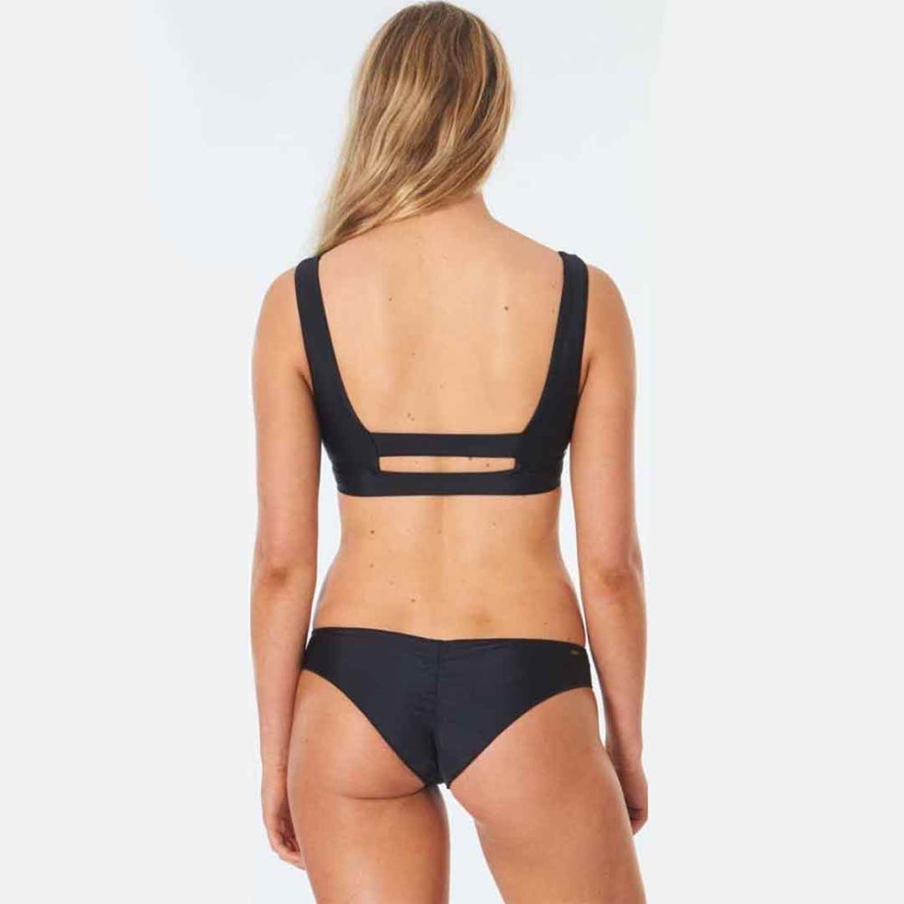 Rip Curl Classic Surf Eco Crop Bikini Top in Black