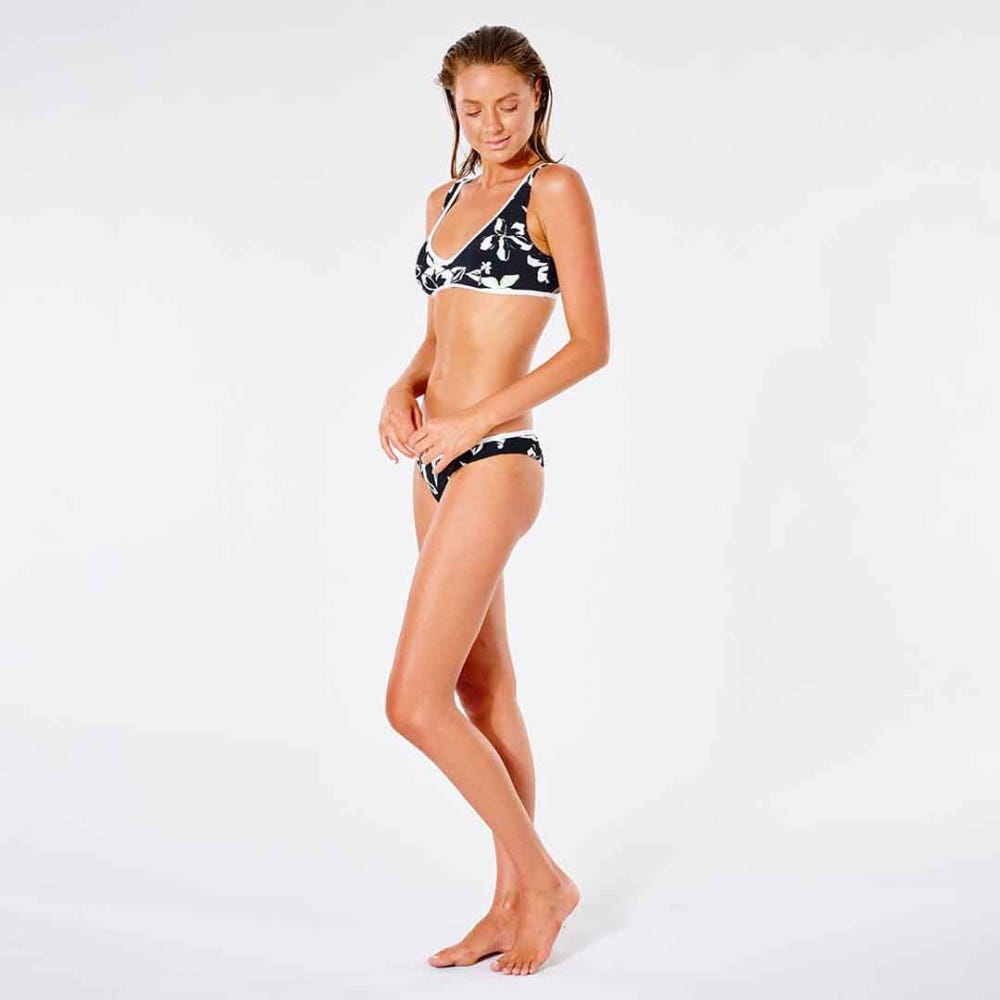 Rip Curl Tiki Tide High Skimpy Bikini Bottom in Black