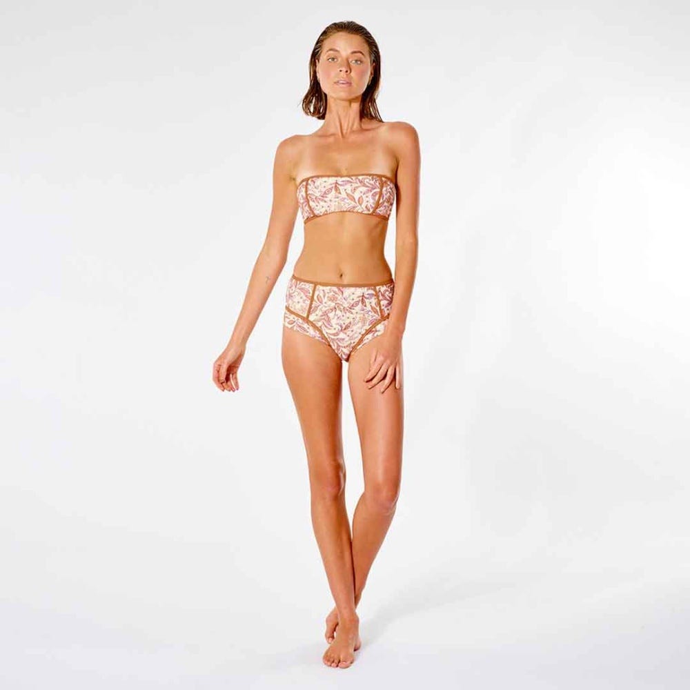 Lunar Tides High Waisted Cheeky Coverage Bikini Bottom - Women