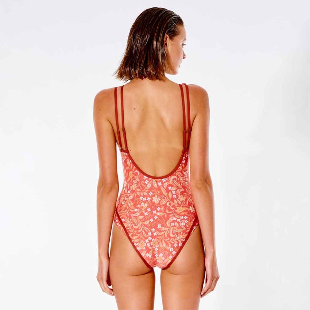 Rip Curl Lunar Tides Full Coverage One Piece in Red