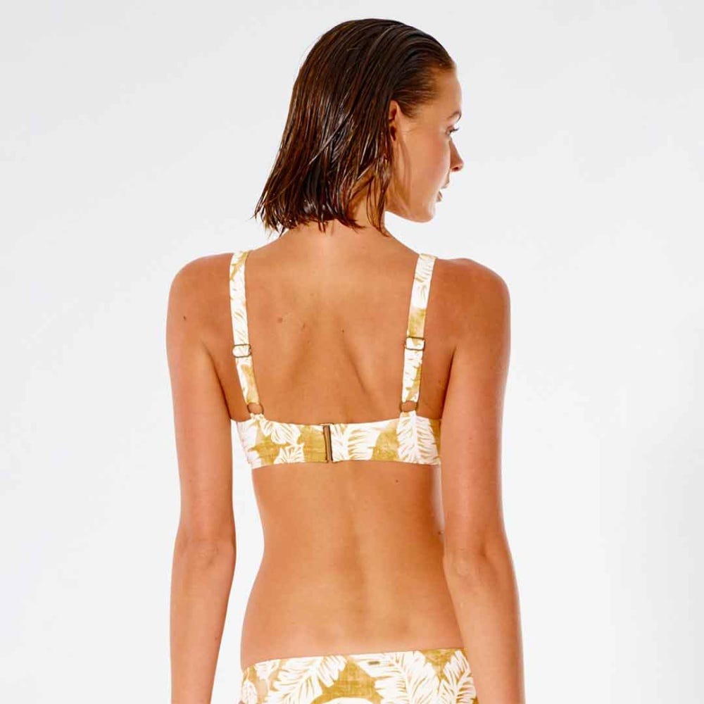 Rip Curl Summer Palm DD Bikini Top in Honey