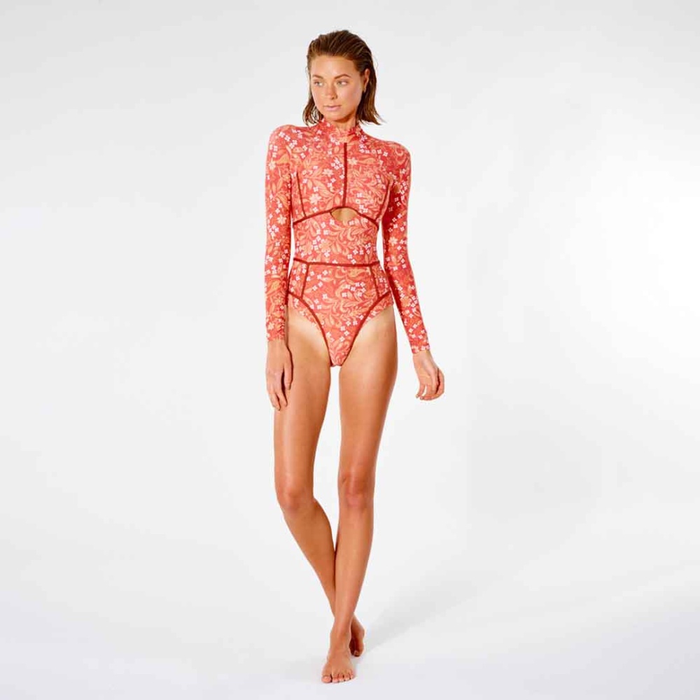 Rip Curl Lunar Tides Good Coverage Surf Suit in Red