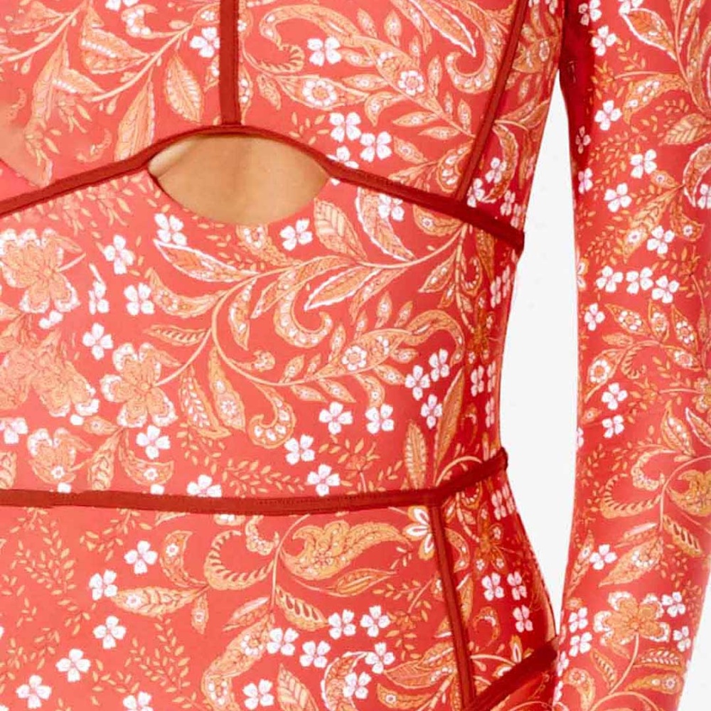 Rip Curl Lunar Tides Good Coverage Surf Suit in Red