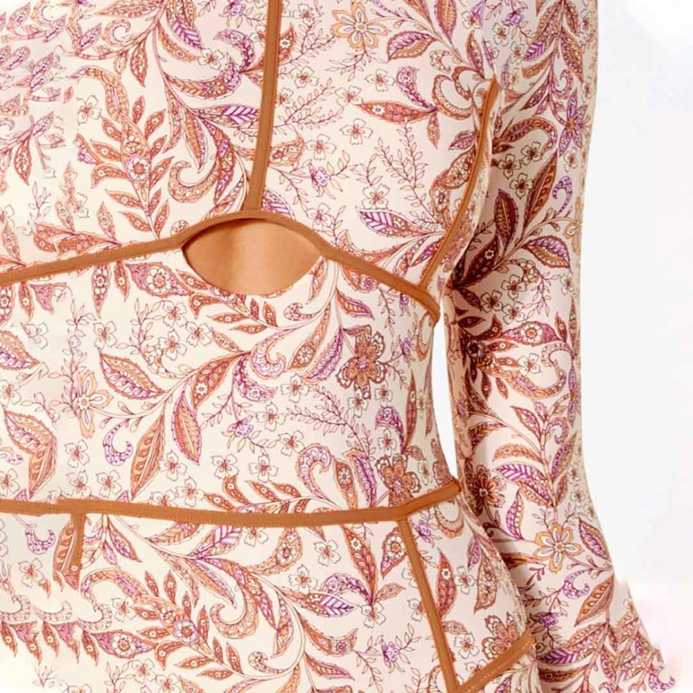 Rip Curl Lunar Tides Good Coverage Surf Suit in Nude