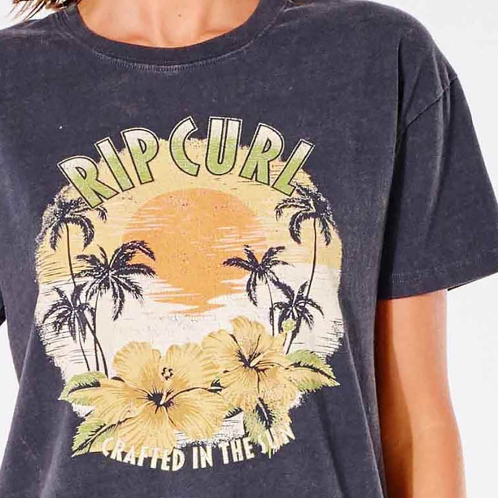 Rip Curl Sunchaser Oversized T-Shirt in Washed Black