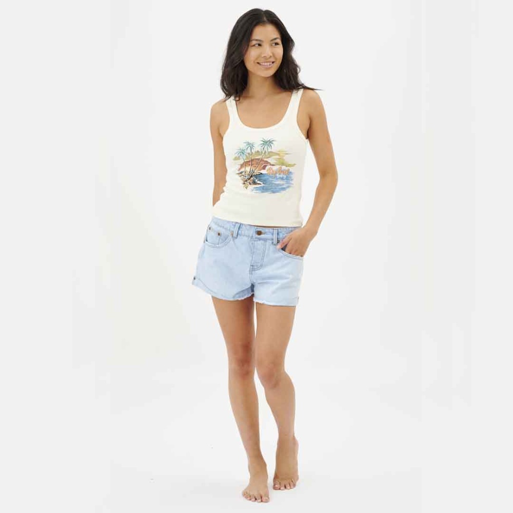 Rip Curl Postcards Scenic Tank Top in Bone