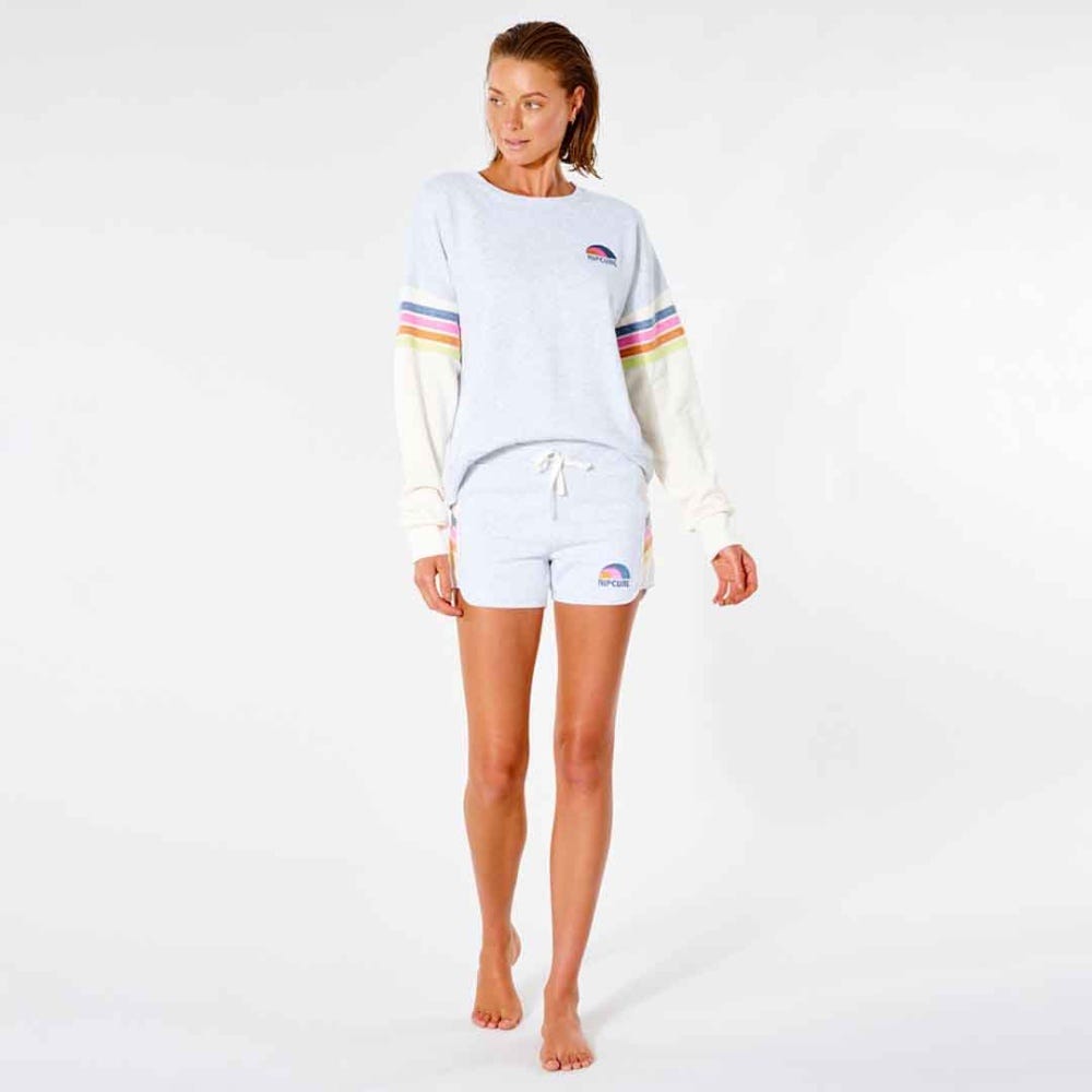 Rip Curl Surf Revival Wave Short in Light Grey Heather