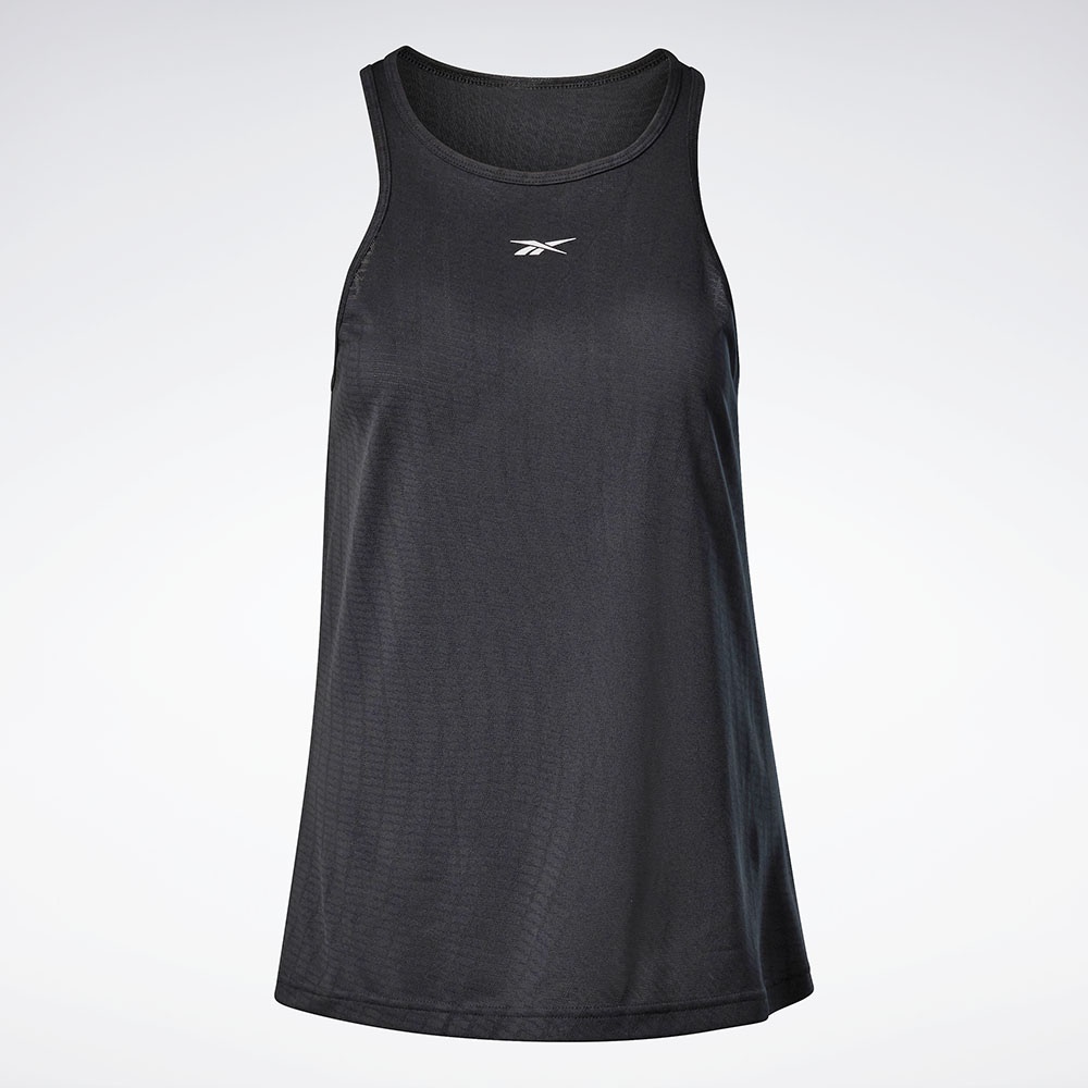 Reebok United By Fitness Perforated Tank Top In Black