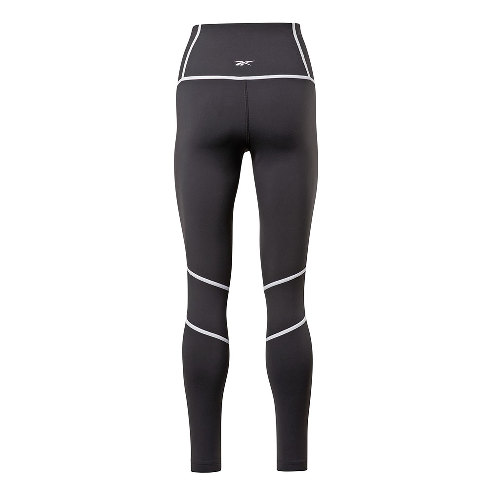 Reebok Lux High-Waisted Colorblock Leggings In Black