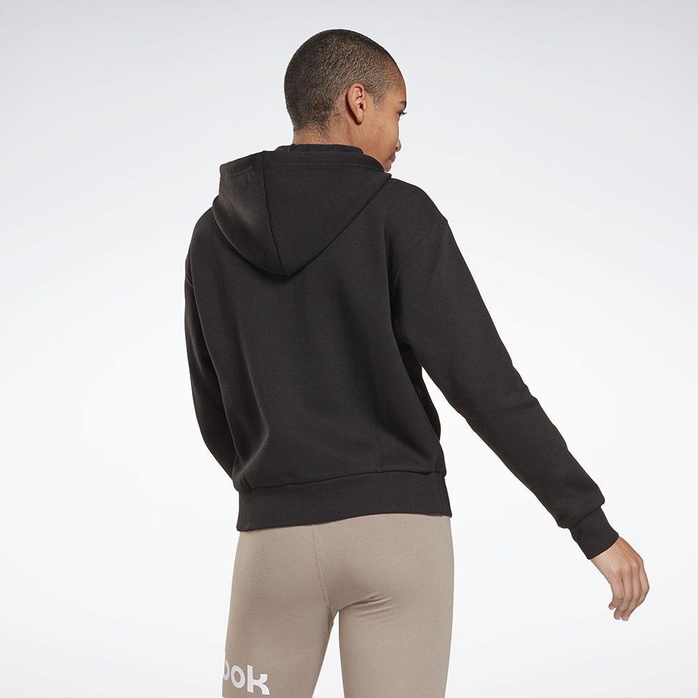 Reebok Identity Zip-Up Hoodie In Black