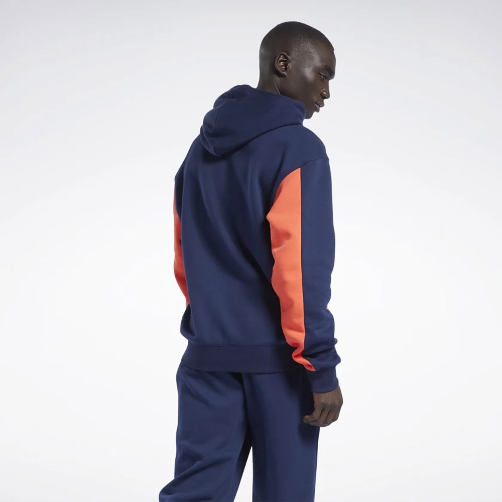 Reebok Iverson Basketball Fleece Hoodie In Vector Navy