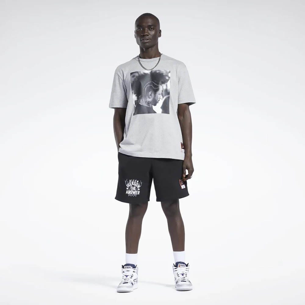 Reebok Iverson Basketball Fleece Shorts In Black